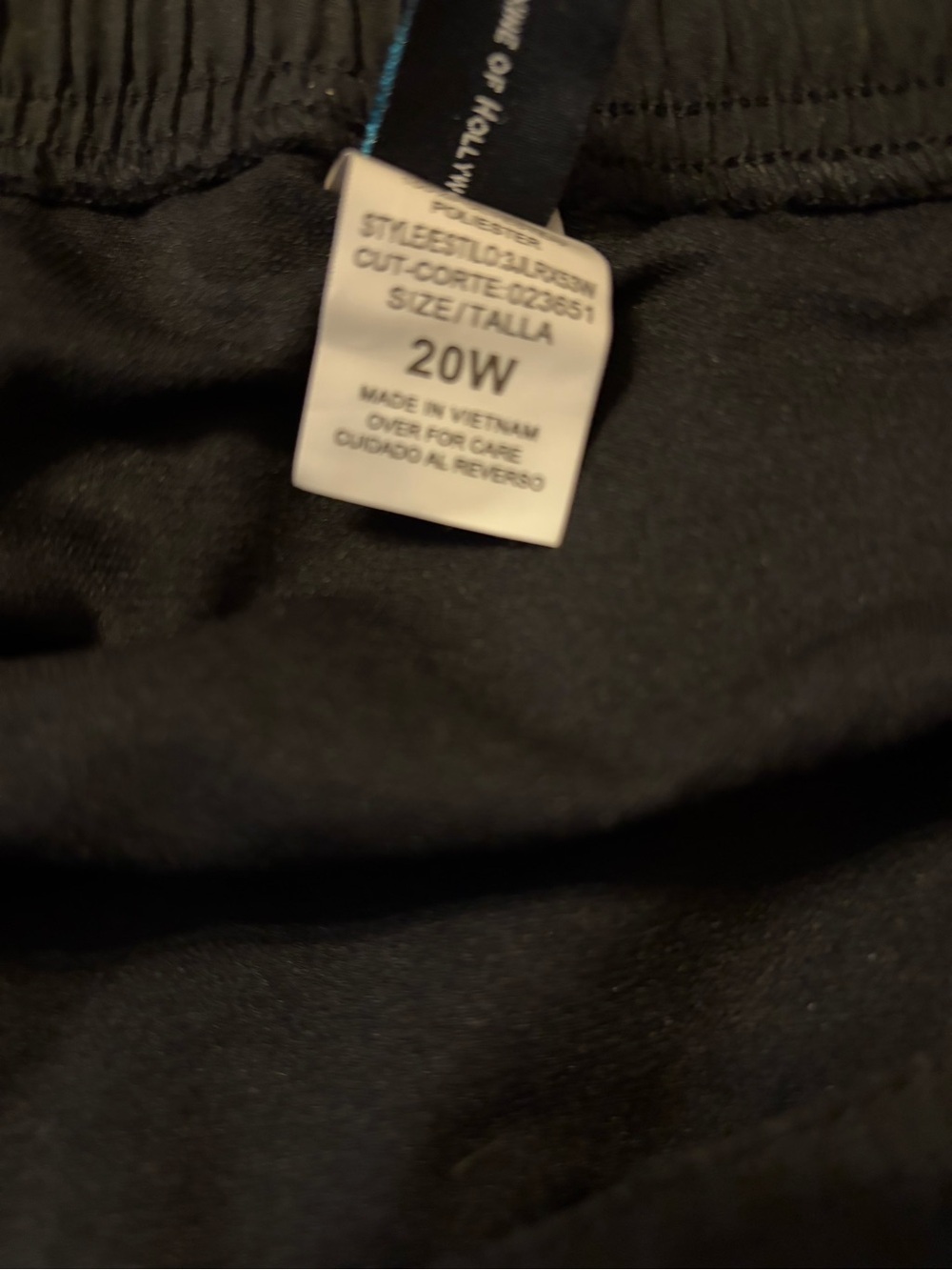 NWT Azul by Maxine Swim Shorts 20W Black Plus Size Quick Dry With Pockets - Picture 2 of 3